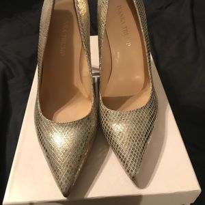Silver-Gold heels by Ivanka trump
